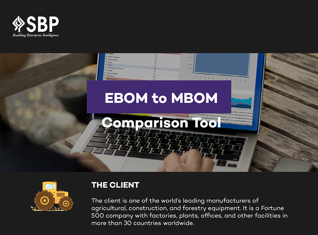 EBOM to MBOM Comparison Tool