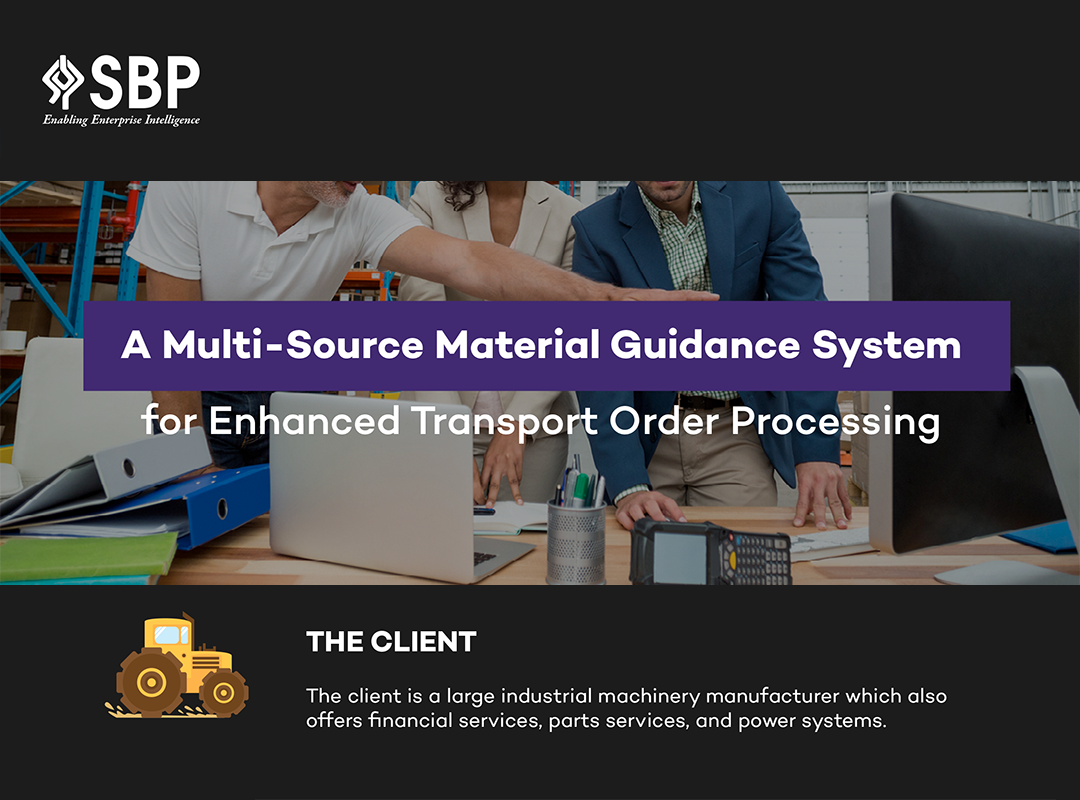 A Multi-Source Material Guidance System For Enhanced Transport Order Processing